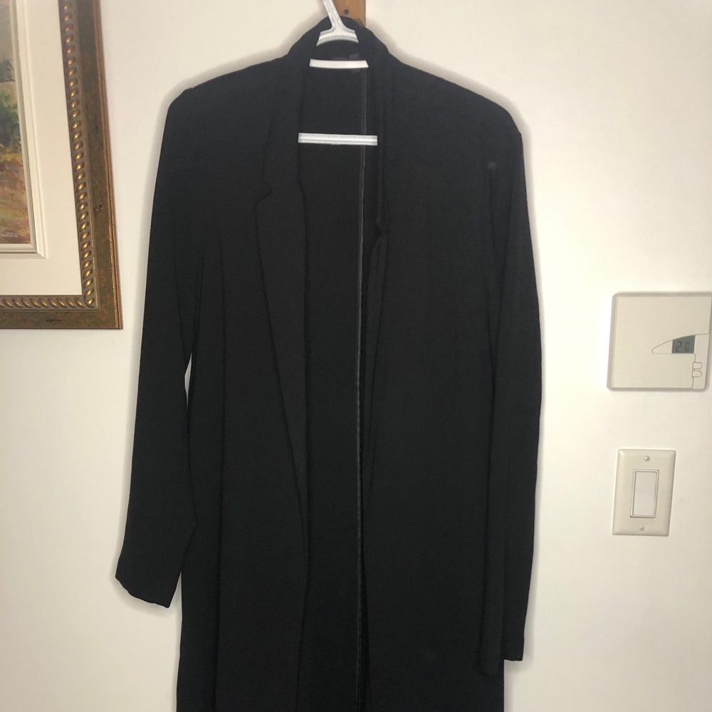 Long black vest